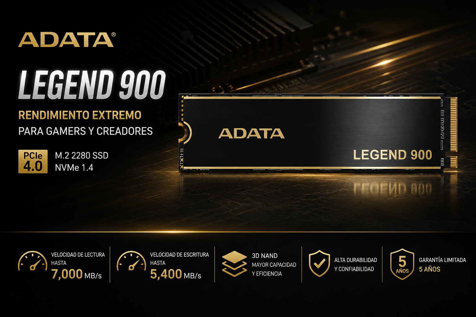 SSD ADATA Legend 900 1 TB NVMe