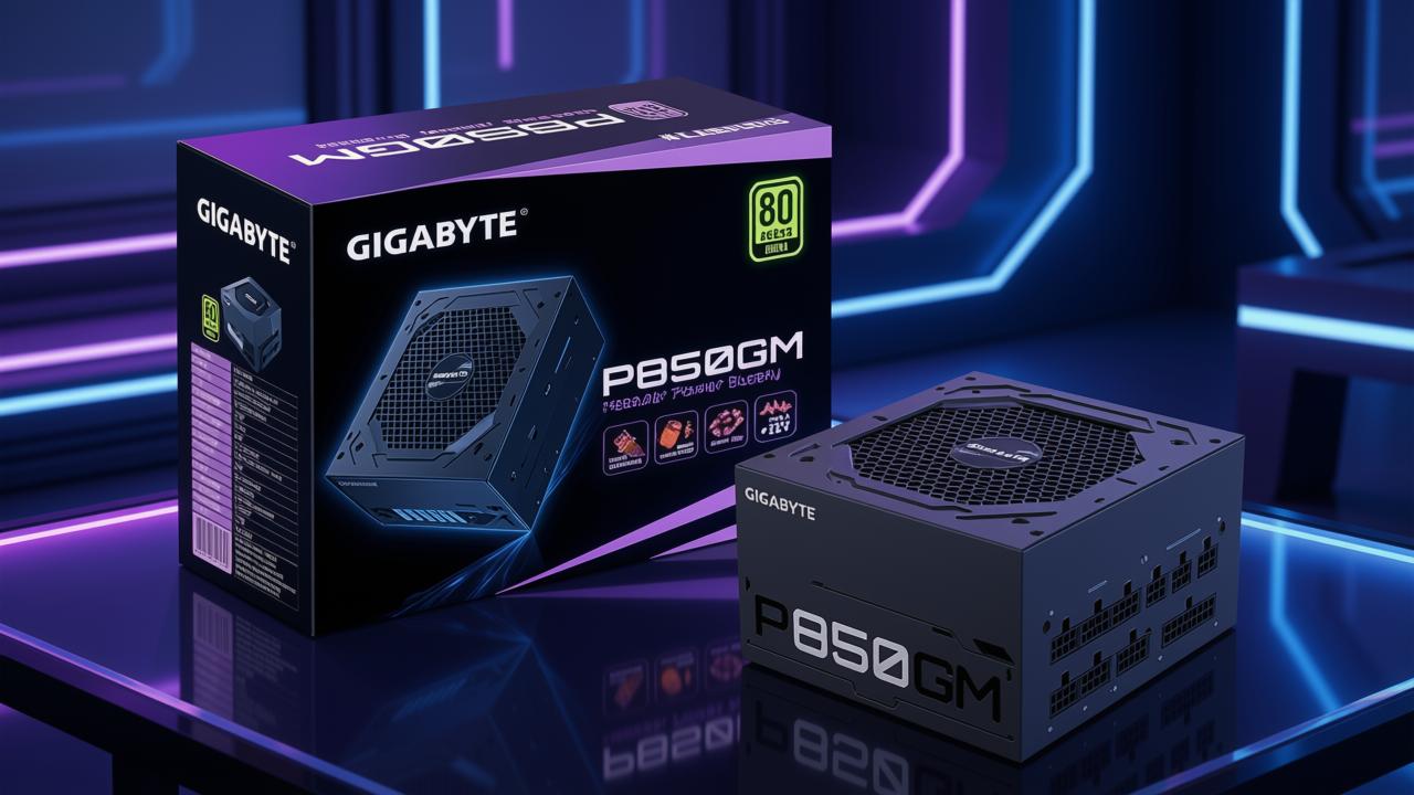 Fuente de poder Gigabyte P850GM 850 W 80 Plus Gold
